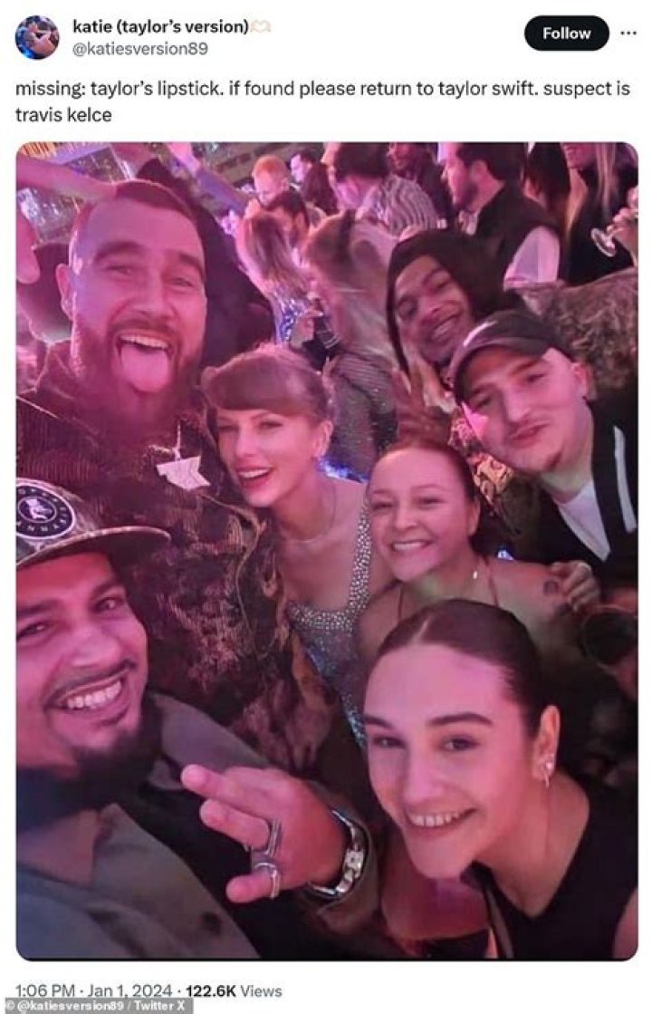Taylor Swift fans call out 'suspect' Travis Kelce over her 'missing lipstick'
